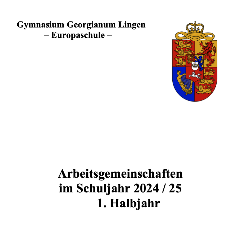 Arbeitsgemeinschaften am Gymnasium Georgianum Lingen